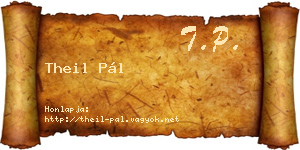 Theil Pál névjegykártya